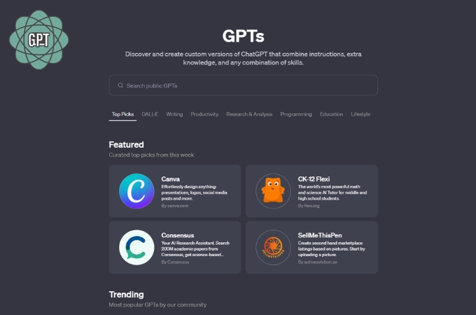 gpts-store-interface