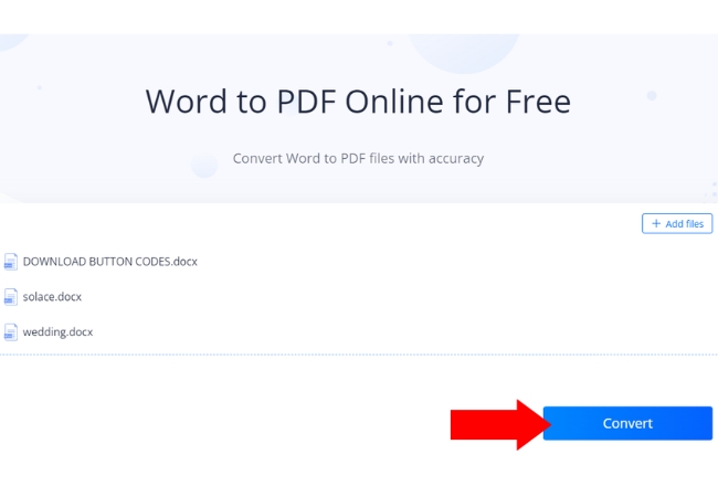convert multiple Word documents to PDF lightpdf