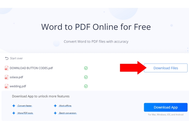 convert multiple documents to PDF lightpdf