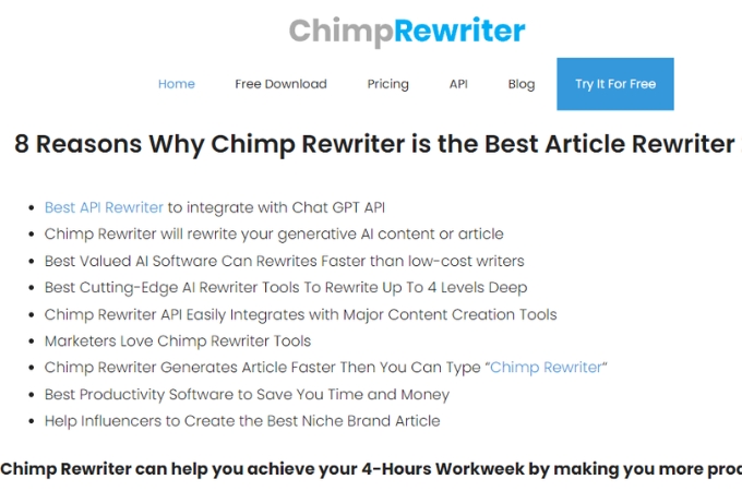 rewriter chimp