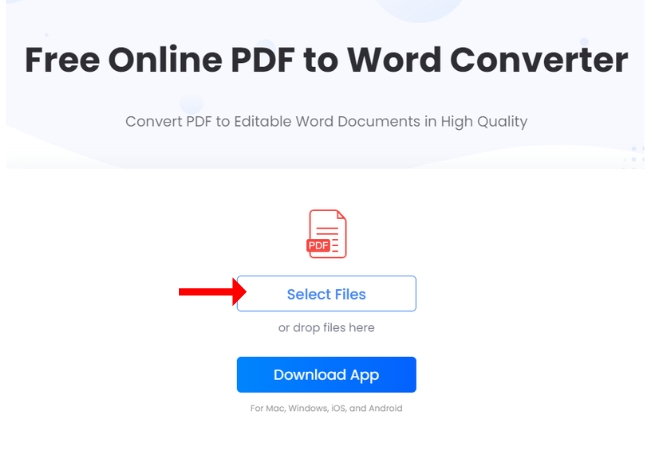 pdf to word converter upload