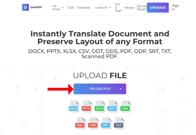 translate document pdf deftpdf