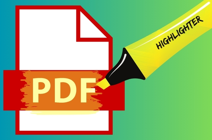 how to highlight the text in PDF