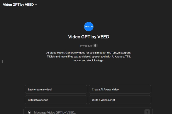 video gpt by veed