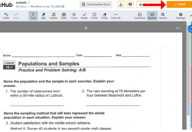 erase handwriting on pdf dochub