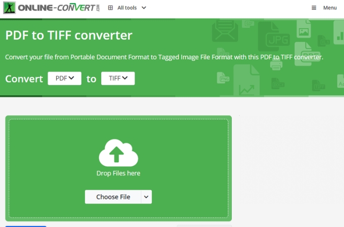 convert TIFF to PDF online convert