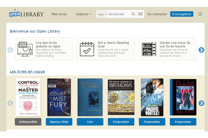 Open library gratuit