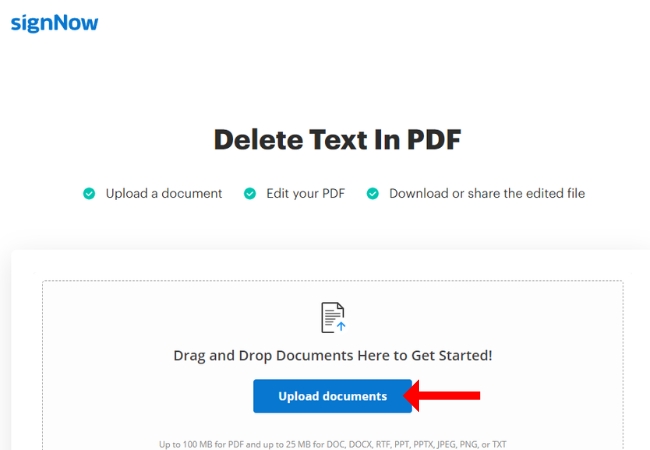 remove handwritten text from pdf signnow