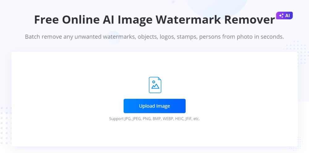 LightPDF AI Image Watermark Remover