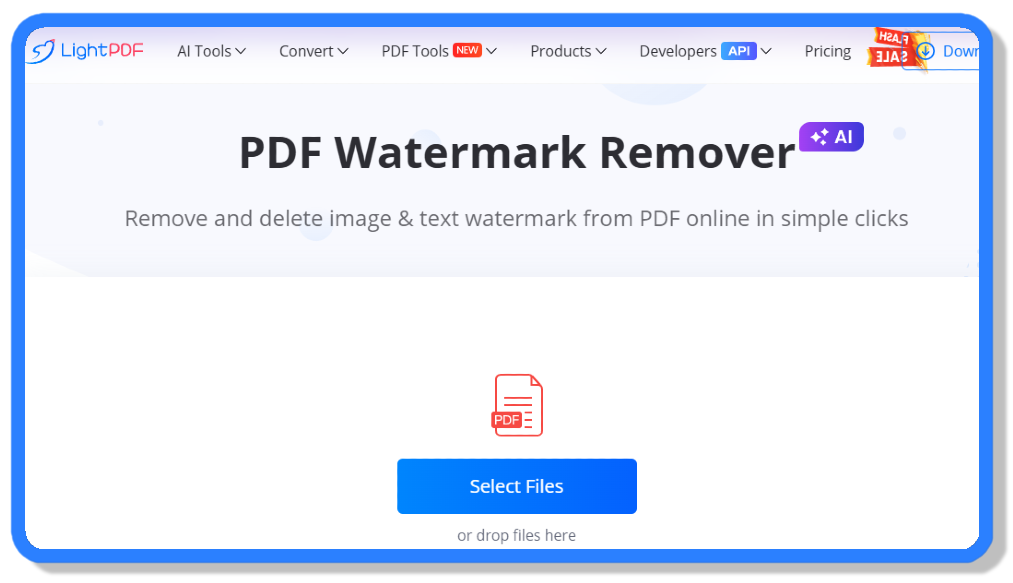 lightpdf remove watermark