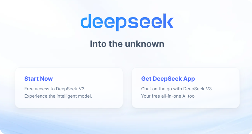 start with deepseek