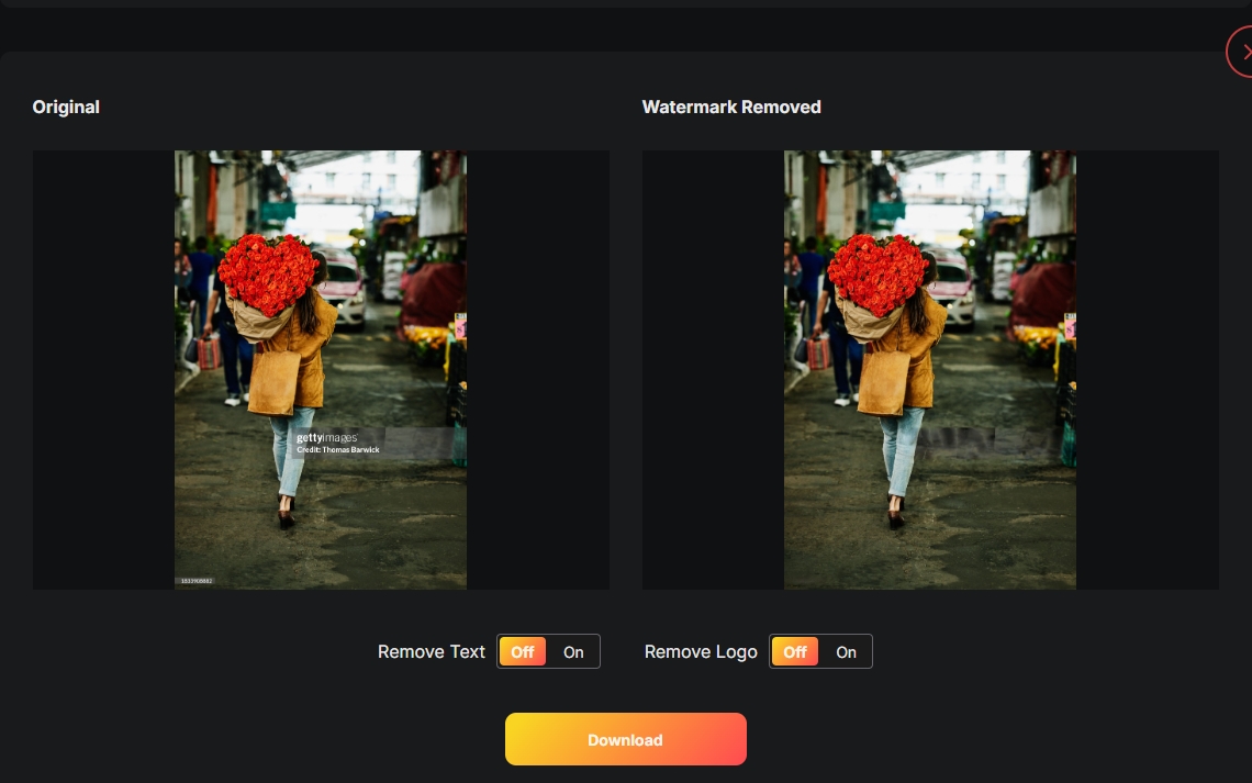 getty watermark remover
