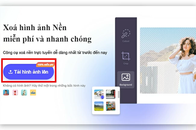 thay đổi nền thành màu trắng picwish1