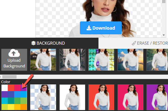 Change background color and remove background for free
