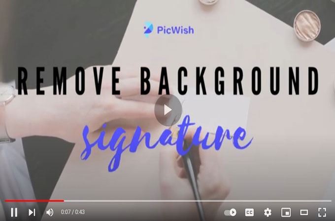 remove signature background