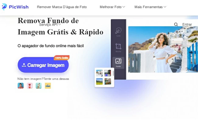 picwish carregar remover fundo online