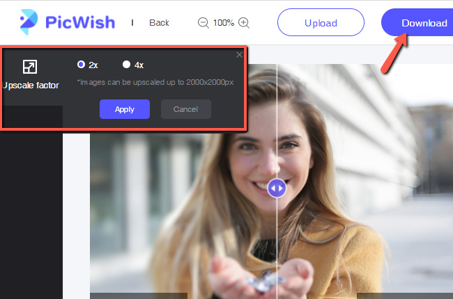 convert low resolution image to high resolution photo converter picwish online