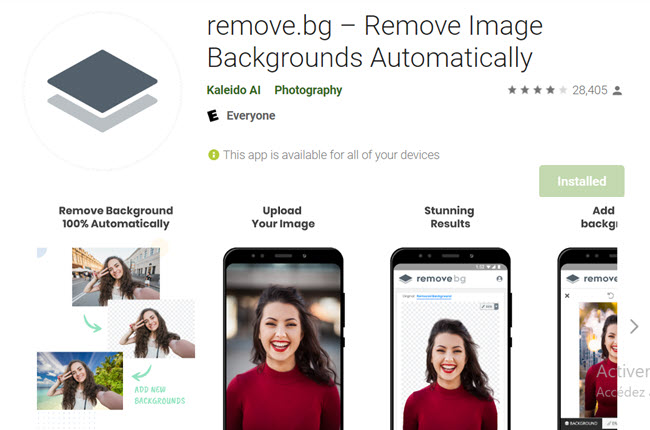 Top 5 applications pour effacer le fond d une photo sur Android en