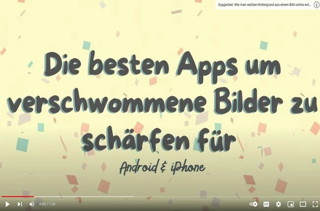 Apps um Bilder schärfer zu machen