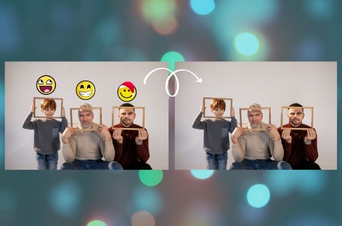 remove emoji from photo