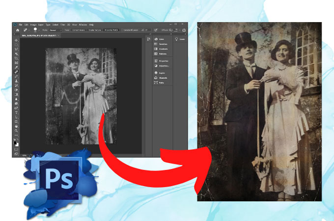 restore old photos in Photoshop