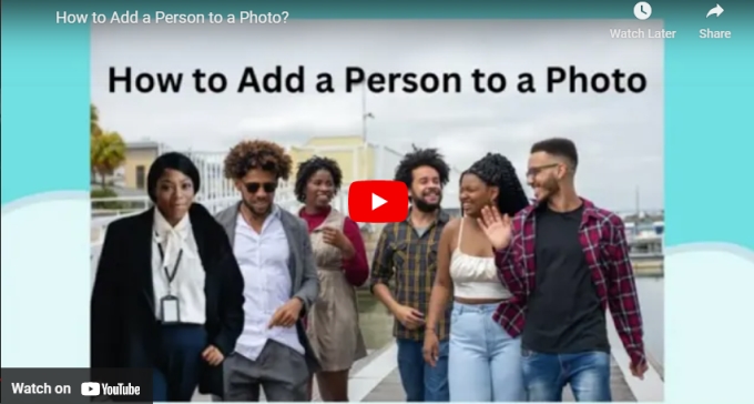 video for how to add person to photo