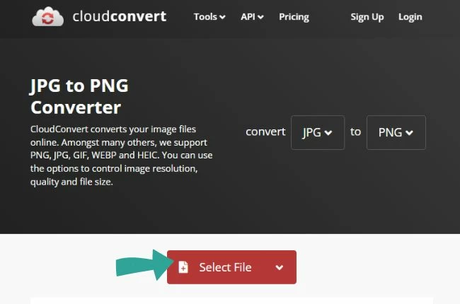 jpg png cloudconvert upload