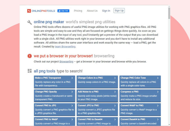 Best 5 PNG Online Editors