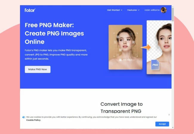 Ferramenta gratuita para criar imagem PNG transparente