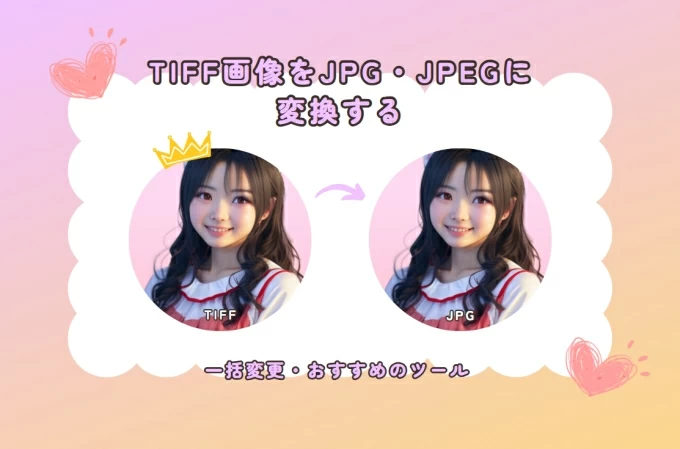 TIFFファイルをJPG/JPEGファイルに変換する