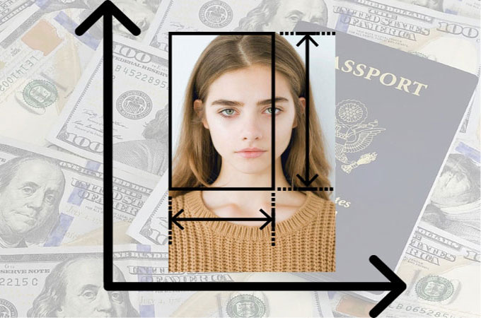 U.S. passport photo dimensiion