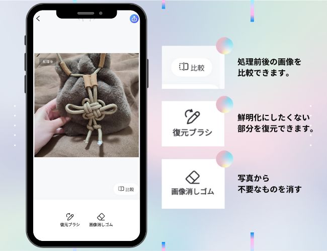 iphone コレクション カメラ ロール ぼやける