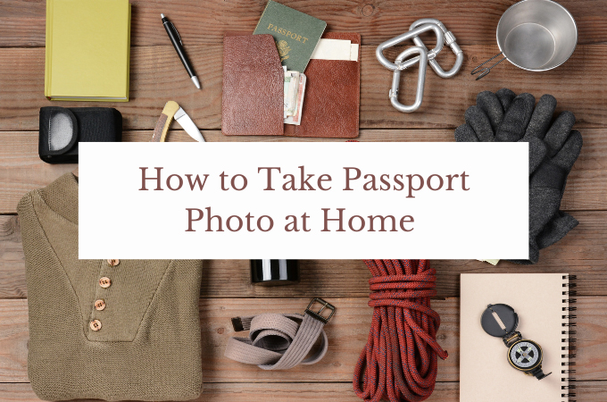 take passport photo at home