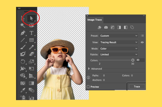 how to remove background in illustrator