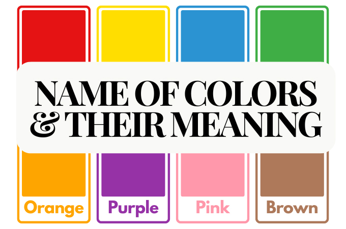 different name of colors and their meaning