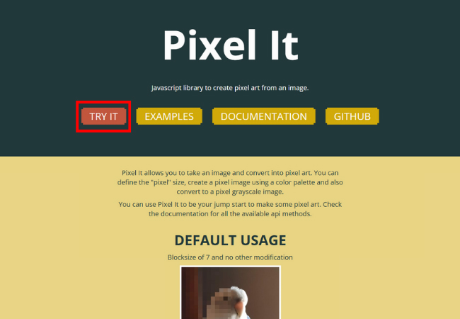 pixelit ui try pixel art