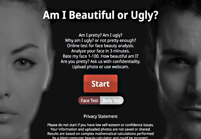 prettyscale ai attractiveness test tools