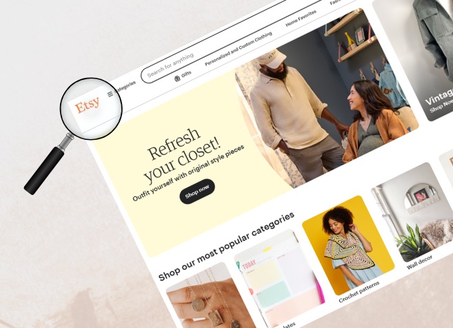 etsy interface to sell digital prints