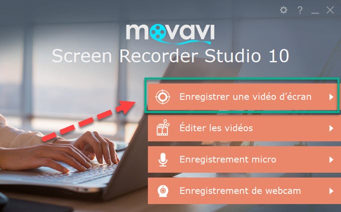 interface Movavi Screen Recorder