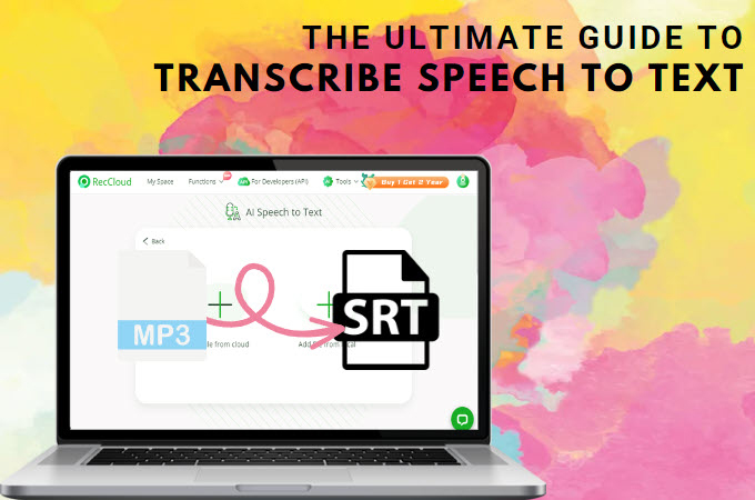 transcribe speech to text