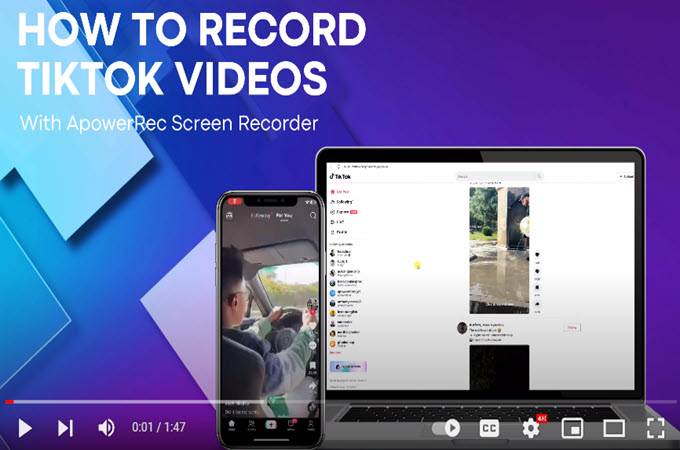 how to record tiktok video