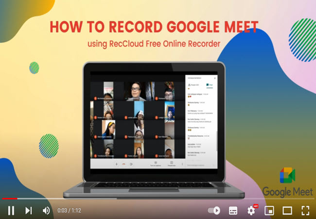 record Google meet