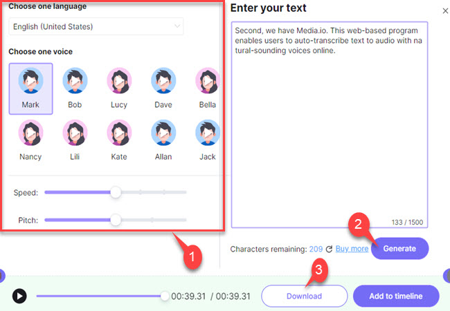 free online text to audio transcriber
