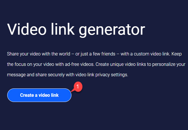 convert video to link URL