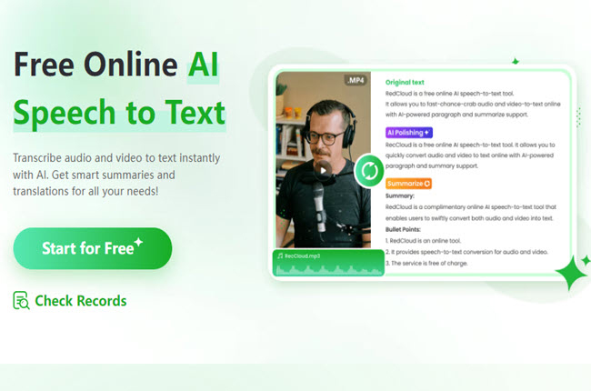 transcribe voice recording to text