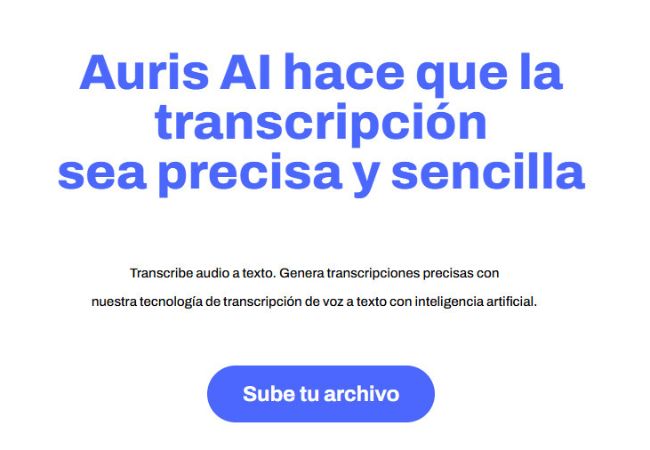 interfaz de características de auris ai