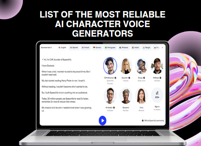 ai character voice generator