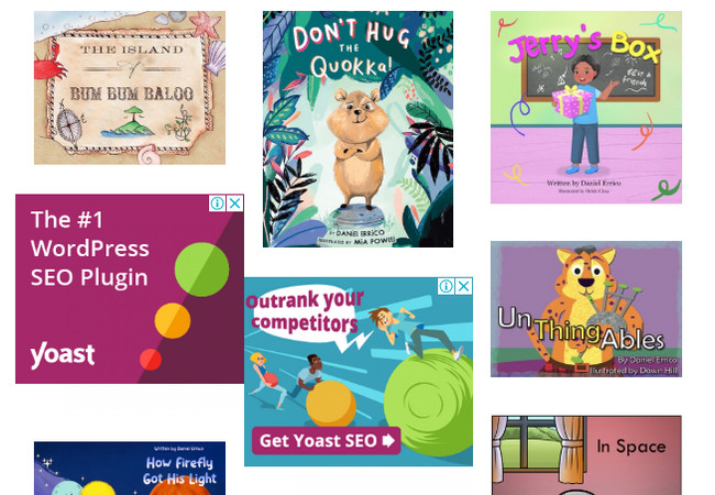 free children stories on website interface