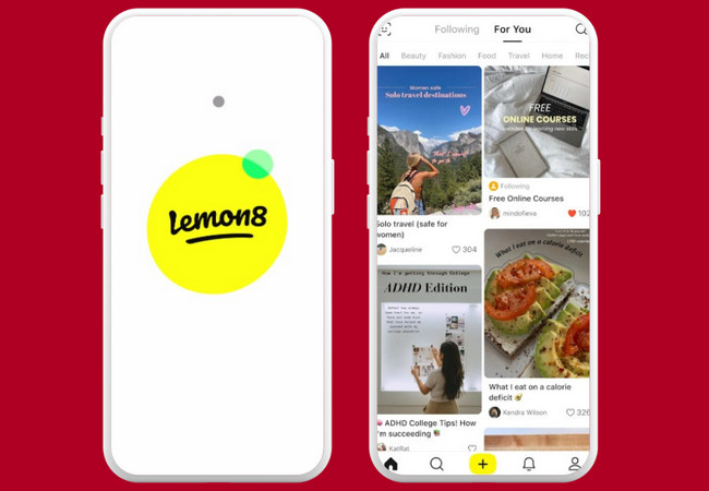 lemon8 main interface tiktok alternative