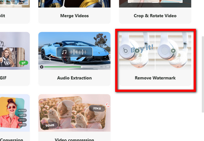 reccloud select the remove watermark option